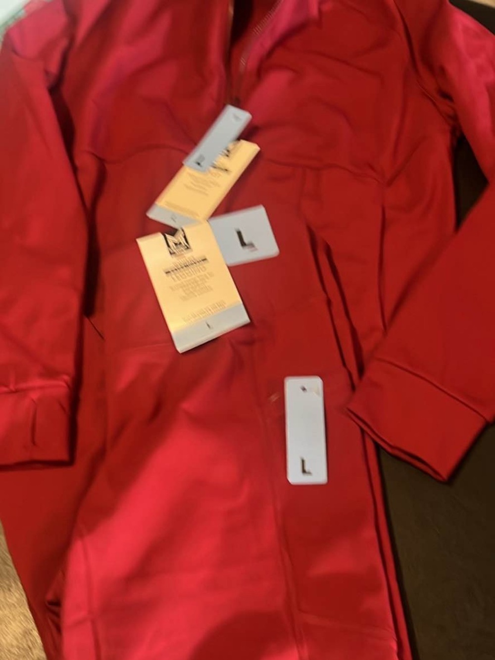 WOMEN'S Red Zip-Front Jacket - Large set